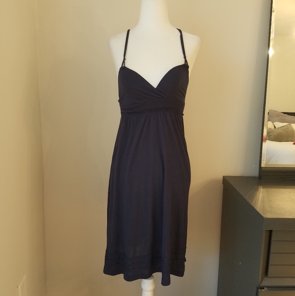 American Eagle navy strappy back dress